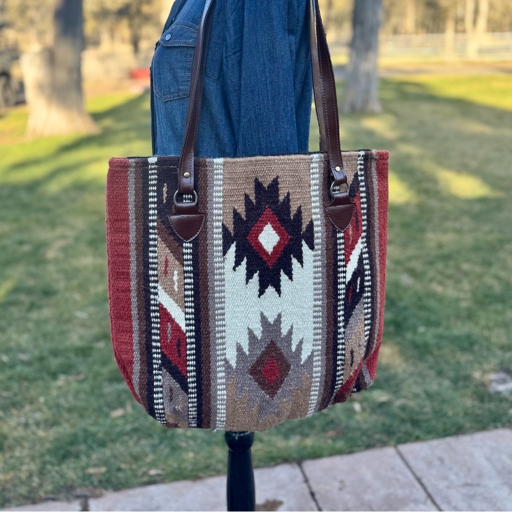 Southwestern Wool Hand Bag